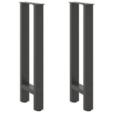 Console Table Legs Anthracite 2 pcs 28x cm Steel 4013294