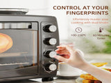 36L Small Oven with 2 Hot Plates, Countertop Toaster Oven, Grill, Roast, Bake, Boil, with Timer, T3398P344216