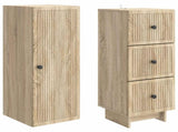 Cabinet Set 2 pcs 33 x 34.5 x 90 cm Engineered Wood 3416387