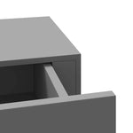 Wall-mounted Drawer Shelves 2 pcs Grey 60x23.5x10cm MDF 330260