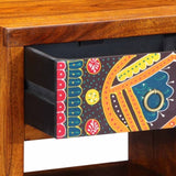 Bedside Cabinet Brown 40 x 35 x 35 cm Solid Acacia Wood 4016515