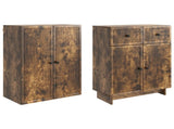 Cabinet Set 2 pcs 66 x 34.5 x 90 cm Engineered Wood 3416408