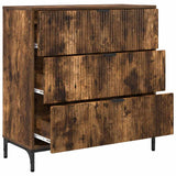 Sideboard Smoked Oak 79.5 x 33 x 82 cm Engineered Wood 883439