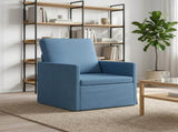 Armchair Blue 70 x 81 x 82 cm Corduroy Fabric 42041037