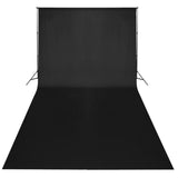 ZNTS Backdrop Cotton Black 600x300 cm 190009