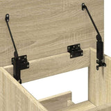 Lectern with Wheels & Drawer Sonoma Oak 55x55x107 cm Engineered Wood 848026