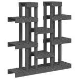 Plant Stand Grey 104.5x25x109.5 cm Solid Wood Pine 822094