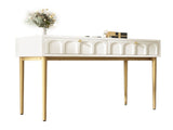 Dressing Table With 2 Drawers 76.5 Cm High ,Chest Drawers Bedroom Highboard White Sideboard Chest WF314399AAB