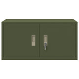 Storage Cabinet Olive Green 80 x 40 x 40 cm Steel 891674