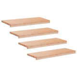 Stair Treads 4 pcs 70 x 30 x 2 cm Natural Solid Beech Wood 3446190
