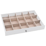 Jewellery Box 10-Layer with Watch Holders White 29x20.5x40.5 cm 4103566