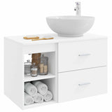 Bathroom Furniture Set 2 pcs White Engineered Wood 3403912