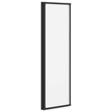 Shower Screen Folding Black 132 x 2 x 140 cm Aluminium and PP 42009755