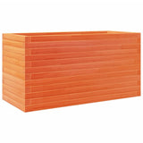 Garden Planter Wax Brown 90x40x45.5 cm Solid Wood Pine 847270