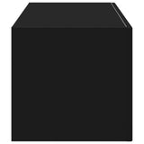 TV Wall Cabinet 98 x 31 x 29.5 cm Black Engineered Wood 892231