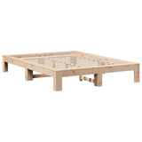 Bed Frame without Mattress 150x200 cm King Size Solid Wood Pine 3308735