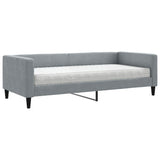 Daybed with Mattress Light Grey 90x190 cm Fabric 3196645