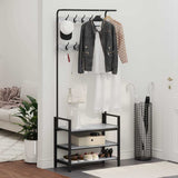 Coat Rack Grey Sonoma 75 x 34 x 184 cm Engineered wood 879956