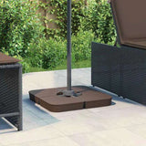 4 Piece Parasol Base Set for Cross Stand Parasol 100 kg PP 847445