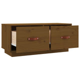 TV Cabinet Honey Brown 80x34x35 cm Solid Wood Pine 818243