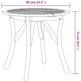 Garden Table 85 cm Solid Wood Acacia 363302