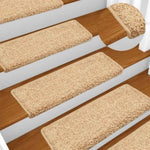 ZNTS Stair Mats 30 pcs 65x21x4 cm Brown 3365829