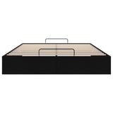 Ottoman Bed Frame Black Queen Size Fabric 3403070
