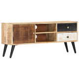 TV Cabinet 115x30x47 cm Solid Mango Wood 282878