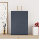 Paper Bags 250 pcs with Handles Blue 32x17x44 cm 4101930