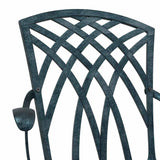 Garden Chair 2 pcs Green 55 x 56.5 x 91cm Aluminium 42002401