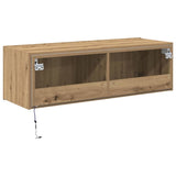TV Wall Cabinet Artisan Oak 100 x 35 x 31 cm Engineered Wood 863111