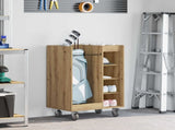Golf Cabinet with Wheel Plain Artisan Oak 65 x 45 x 98 cm 899454