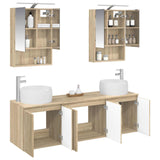 Bathroom Cabinet Set 5 pcs Sonoma Oak Engineered Wood 3406521