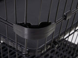 Four-Tier Small Animal Cage, for Bunnies, Ferrets, Chinchillas w/ Wheels, Tray - Black T3398P548487