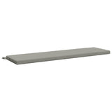 2-Piece Bench Cushions SOEST 2 pcs 100% Polyester Grey 949003