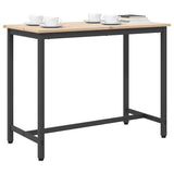 Table Natural 100 x 50 x 77 cm Engineered Wood and Steel 873784