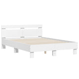 Bed Frame without Mattress White 135x190 cm Double 3207441