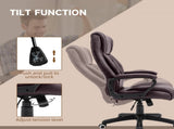 Office Chair with 6-Point Maaage, PU Desk Chair with Padded Seat and Armrest, Computer Chair with T3398P329519