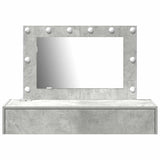 Dressing Table Grey 100 x 40 x 70 cm Engineered Wood 865238