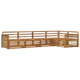 Outdoor Sofa Set 5 pcs Natural Solid Acacia Wood 3383357