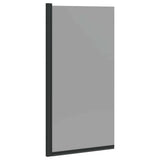 Bath Shower Screen Manual Black 68 x 130 cm Tempered Glass 42018544
