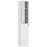 Wall Mounted Tall Bathroom Storage Cabinet with Soft-Close Hinges, Slim Bathroom Cabinet with 2 T3398P378057