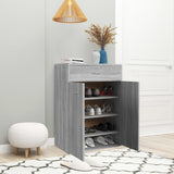 Shoe Cabinet Grey Sonoma 60x35x84 cm Engineered Wood 815418