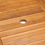 Garden Table 150x90x75 cm Solid Teak Wood 315103