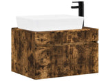 Bathroom Furniture Set Smoked Oak Engineered Wood 3404305