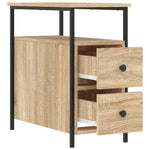 ZNTS Bedside Cabinet Sonoma Oak 30x60x60 cm Engineered Wood 826065