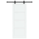 Sliding Door ORKDAL White 83 x 211 cm Solid Pine Wood 3333619