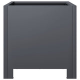Garden Planters 2 pcs Anthracite 30x30x30 cm Steel 851190