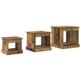 Coffee Table 3 pcs Old Wood Engineered Wood 881450