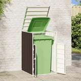 Wheelie Bin Storage for Single Bin Brown 72x81x115 cm Steel 4006174